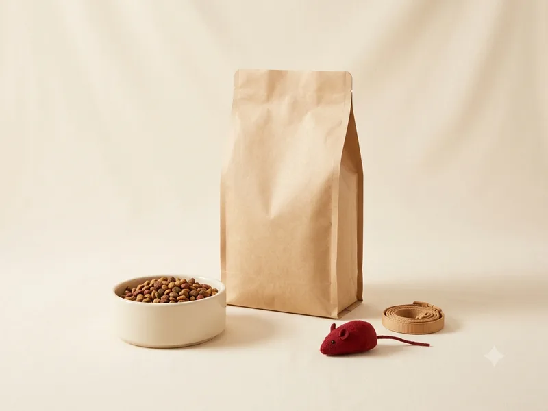 Bolsa de alimento para gatos, formato mediano